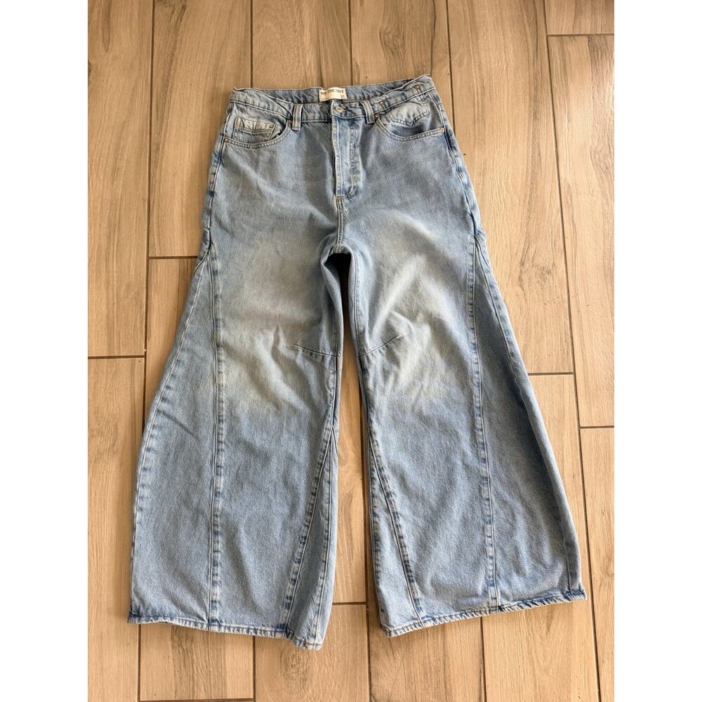 Free People Eden High Slouchy Jeans We The Free Slouchy Homefree Blue 30 - Picture 3 of 7
